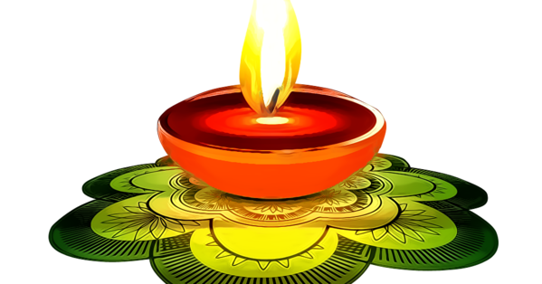 Transparent Diwali Diya Kandeel Yellow for Diwali