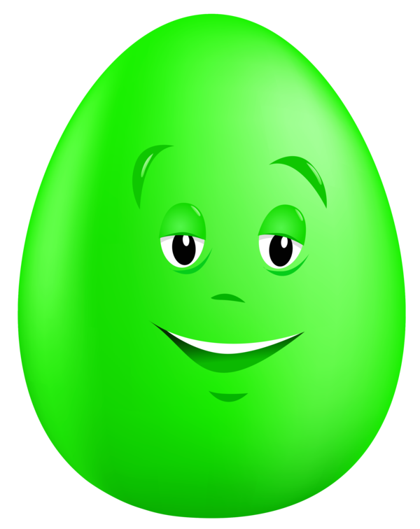 Transparent Fried Egg Egg Smiley Emoticon Plant for Easter