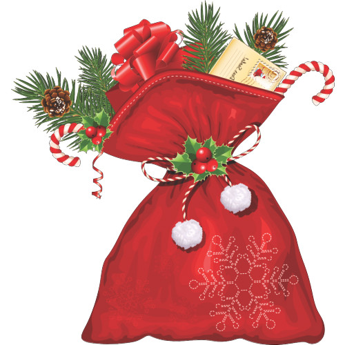 Transparent Santa Claus Christmas Bag Christmas Decoration Christmas Ornament for Christmas