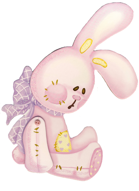 Transparent Child Rabbit Baby Shower Pink Easter Bunny for Easter