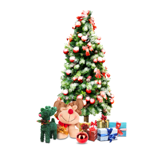Transparent Christmas Santa Claus Christmas Ornament Fir Pine Family for Christmas