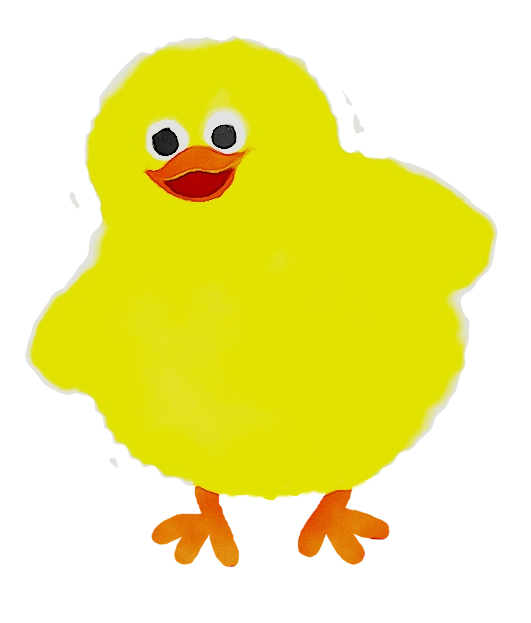 Transparent Easter Easter Bunny Chicken Yellow Beak for Easter