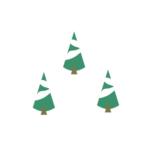 Transparent Christmas Tree Triangle Christmas Day Green for Christmas