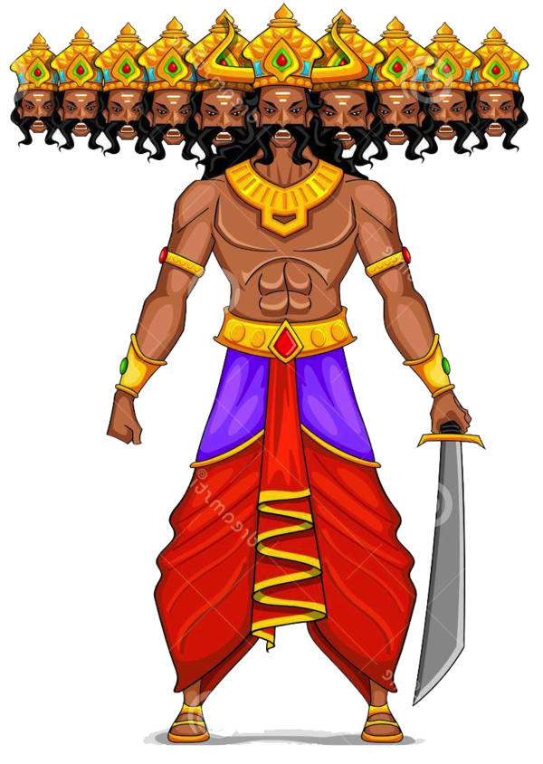 Transparent Ravana Asura Tale Of The Vanquished Rama Warrior Joint for Diwali
