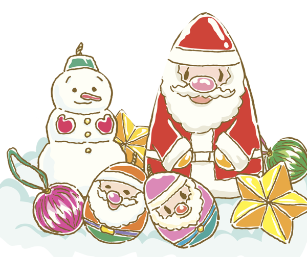 Transparent Santa Claus Christmas Tree Christmas Ornament Snowman for Christmas