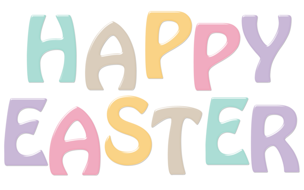Transparent Easter Bunny Easter Happiness Pink Text for Easter