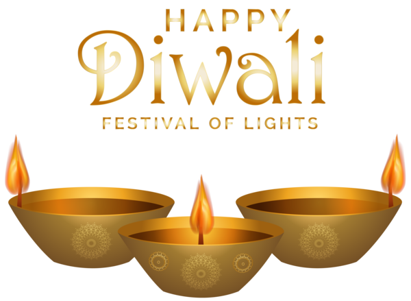 Transparent Happy Diwali Diwali Diya Tableware Bowl for Diwali