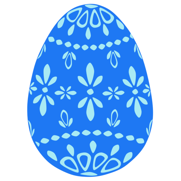 Transparent Easter Egg Easter Egg Blue Cobalt Blue for Easter