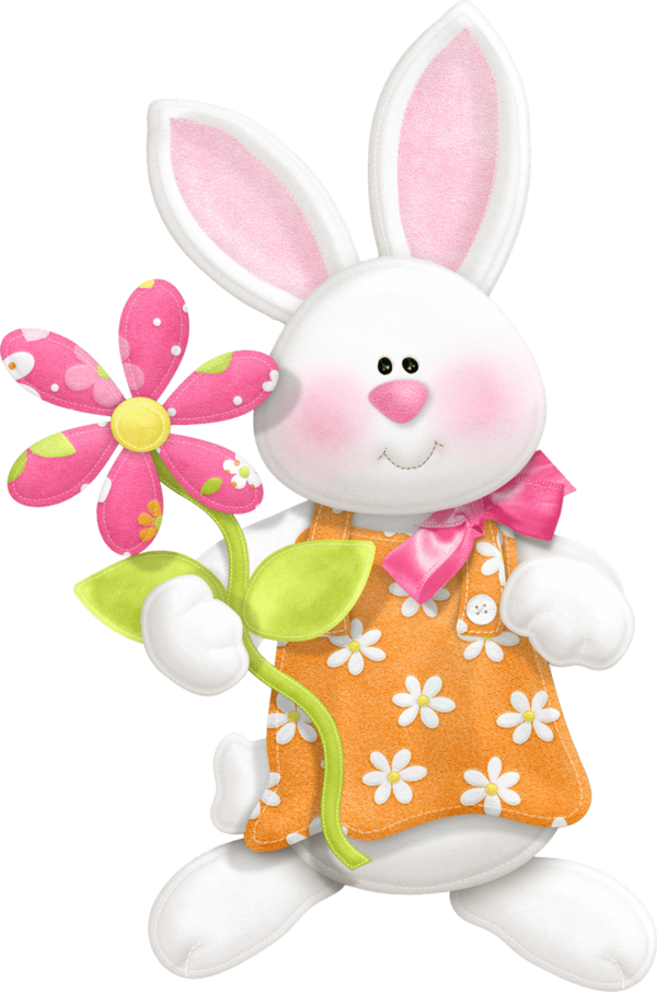 Transparent Easter Bunny Easter Rabbit Stuffed Toy for Easter