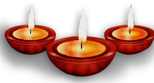 Transparent Diwali Diya Festival Lighting Candle for Diwali
