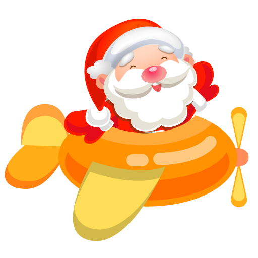 Transparent Santa Claus Rudolph Airplane Christmas Ornament Food for Christmas