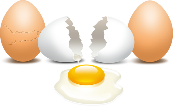 Transparent Breakfast Egg Eggshell Food Egg White for Easter