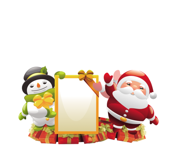 Transparent Santa Claus Christmas Snowman Flightless Bird Christmas Ornament for Christmas