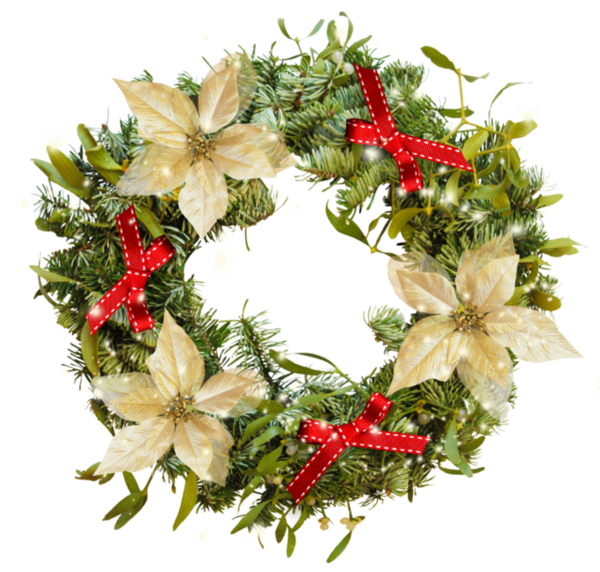 Transparent Christmas Wreath Advent Wreath Evergreen Christmas Decoration for Christmas