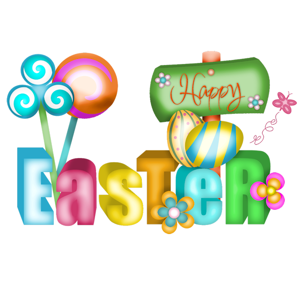Transparent Easter Holiday Easter Egg Text Line for Easter