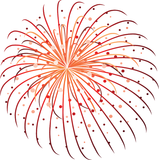 Transparent Fireworks Firecracker Independence Day Flower Text for Diwali