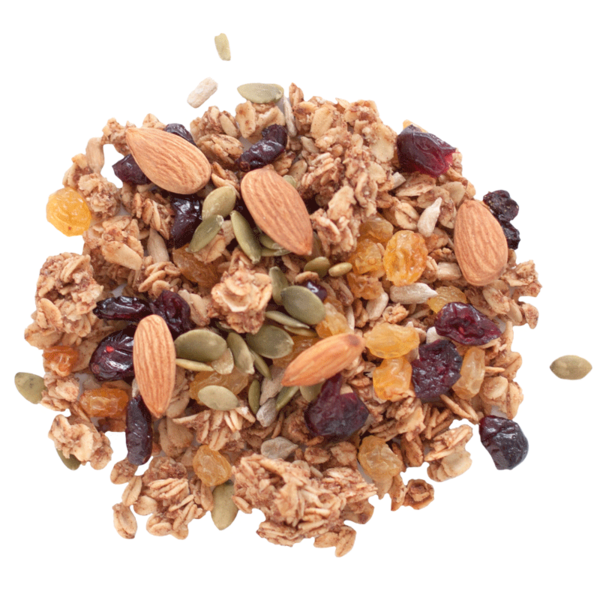 Transparent Muesli Granola Trail Mix Breakfast Cereal Vegetarian Food for Thanksgiving