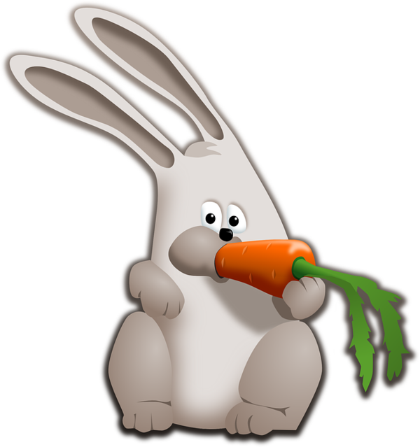 Transparent Easter Bunny Leporids Carrot Flightless Bird Hare for Easter