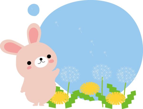 Transparent Child April Season Flower Easter for Easter