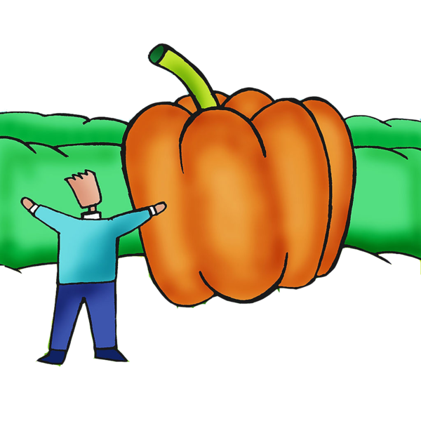 Transparent Autumn Harvest Animation Winter Squash Apple for Thanksgiving