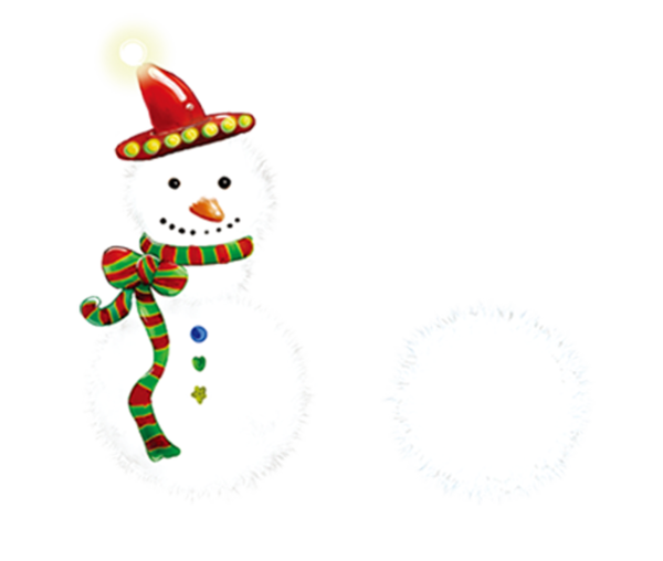 Transparent Santa Claus Christmas Ornament Snowman for Christmas