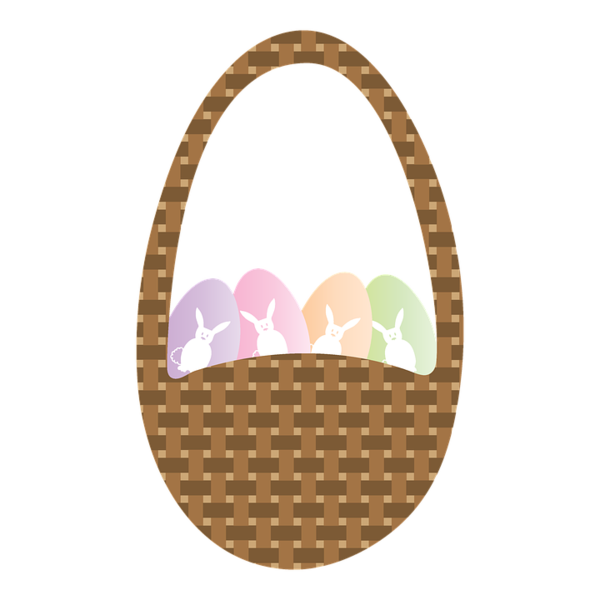 Transparent Easter Basket Easter Easter Egg Circle for Easter