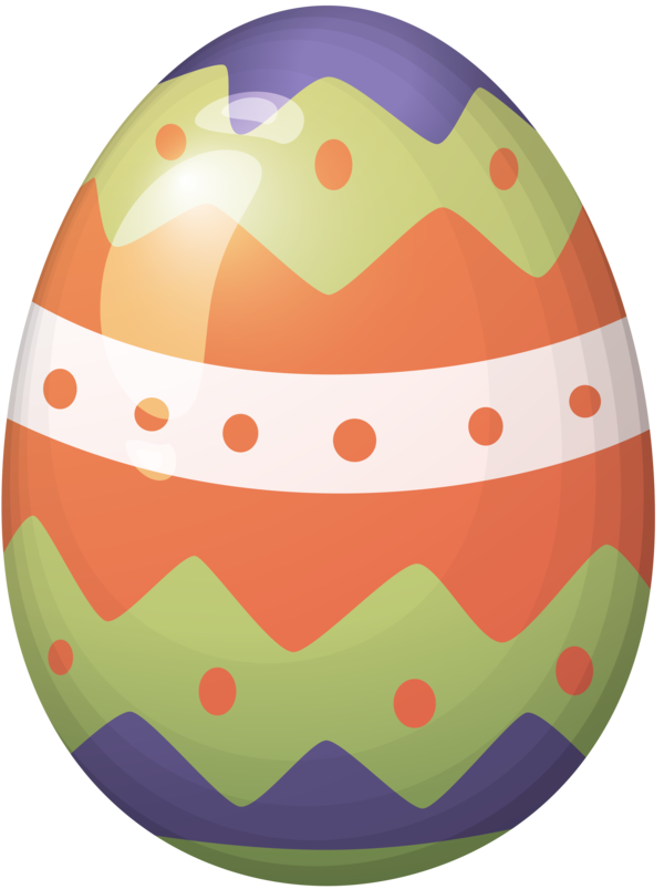 Transparent Egg Easter Egg Cartoon Orange Sphere for Easter