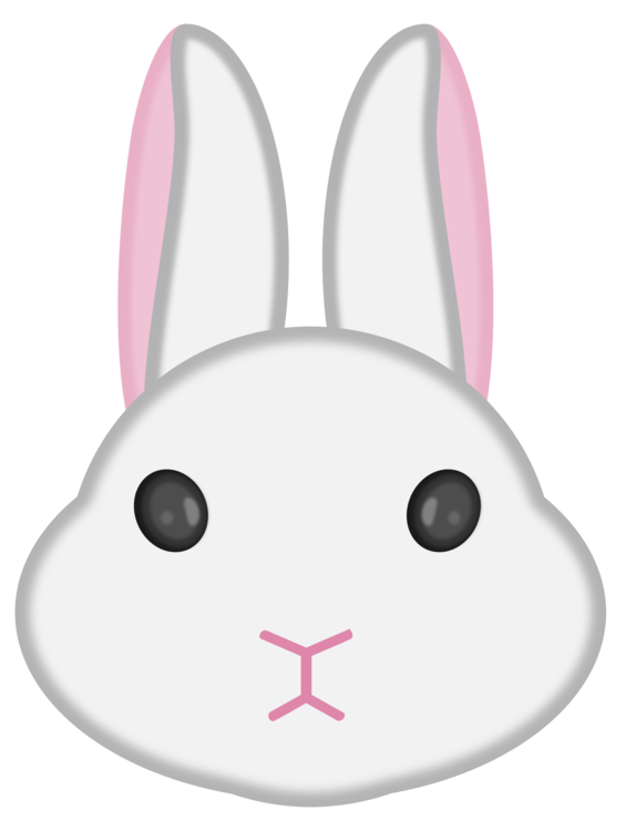 Transparent Hare Rabbit European Rabbit Pink for Easter