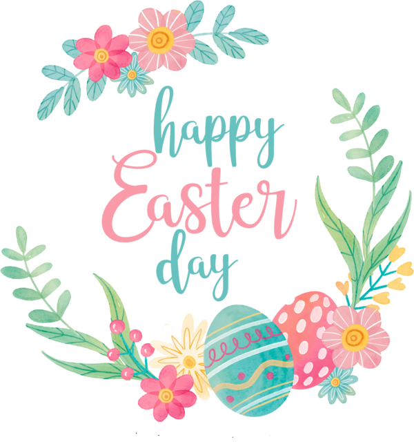 Transparent Easter Easter Bunny Easter Egg Text Greeting for Easter