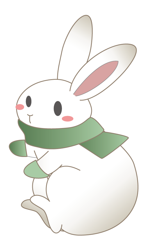 Transparent Easter Bunny Rabbit Hare Flower for Easter