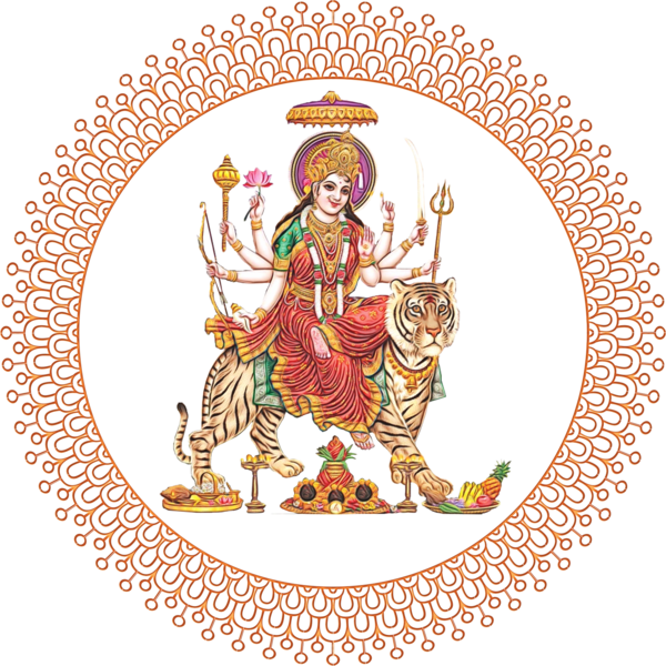 Transparent Durga Navaratri Kali  for Dussehra