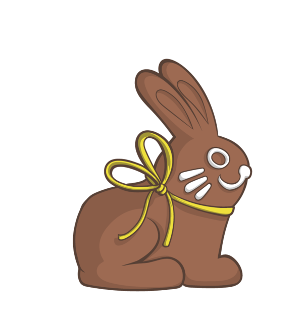 Transparent Rabbit Easter Bunny Cartoon Food for Easter