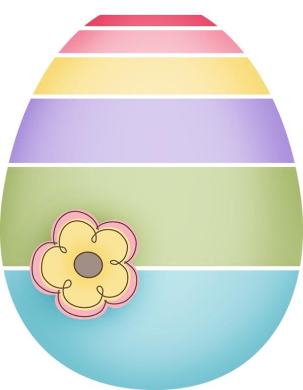 Transparent Cartoon Material Yellow Pink Purple for Easter