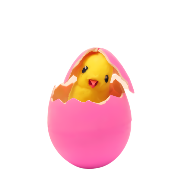 Transparent Pink Easter Egg Egg for Easter