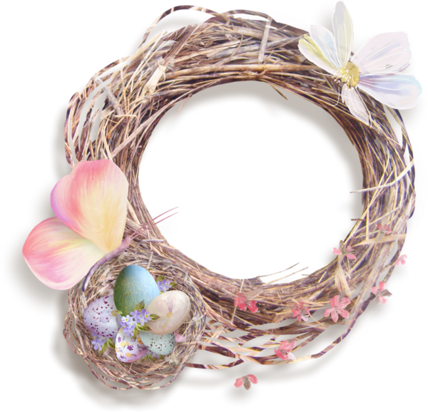 Transparent Nest Bird Nest Easter Basket Egg for Easter