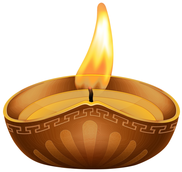 Transparent Candle Wax Sacred Yellow for Diwali