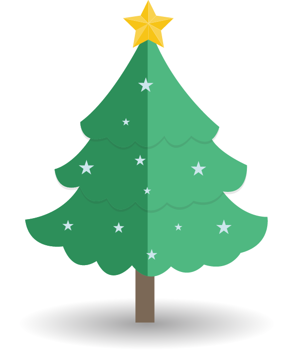 Transparent Christmas Tree Cartoon Drawing Fir Pine Family for Christmas