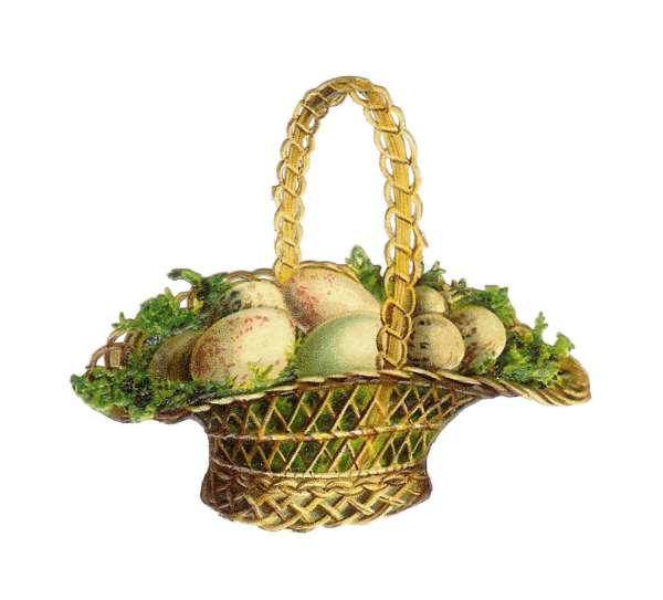 Transparent Easter Bunny Easter Easter Basket Wicker Flowerpot for Easter