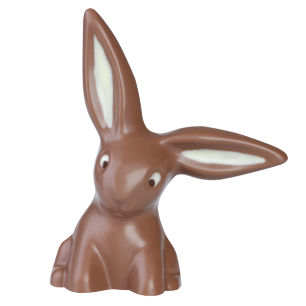 Transparent Hare Easter Bunny Chocolate Figurine for Easter