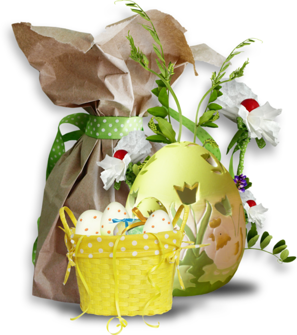 Transparent Easter Easter Basket Graphics Software Food Flower for Easter