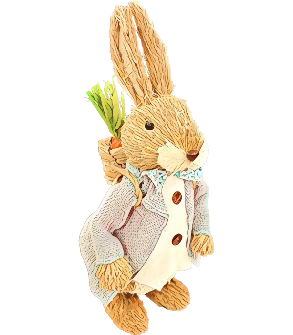 Transparent Rabbit Easter Bunny Easter Carrot for Easter