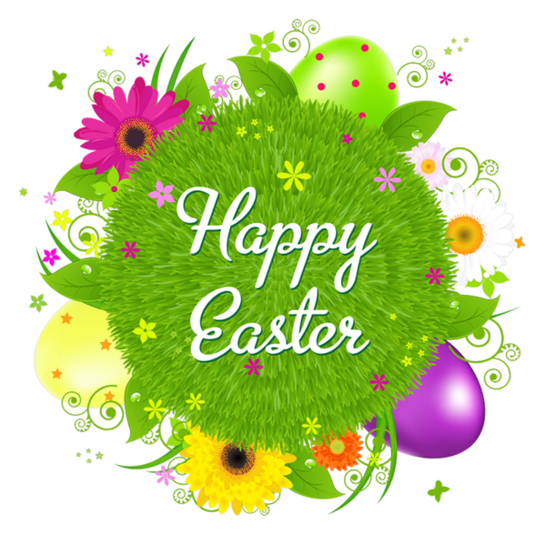 Transparent Easter Bunny Easter Easter Egg Flora Text for Easter