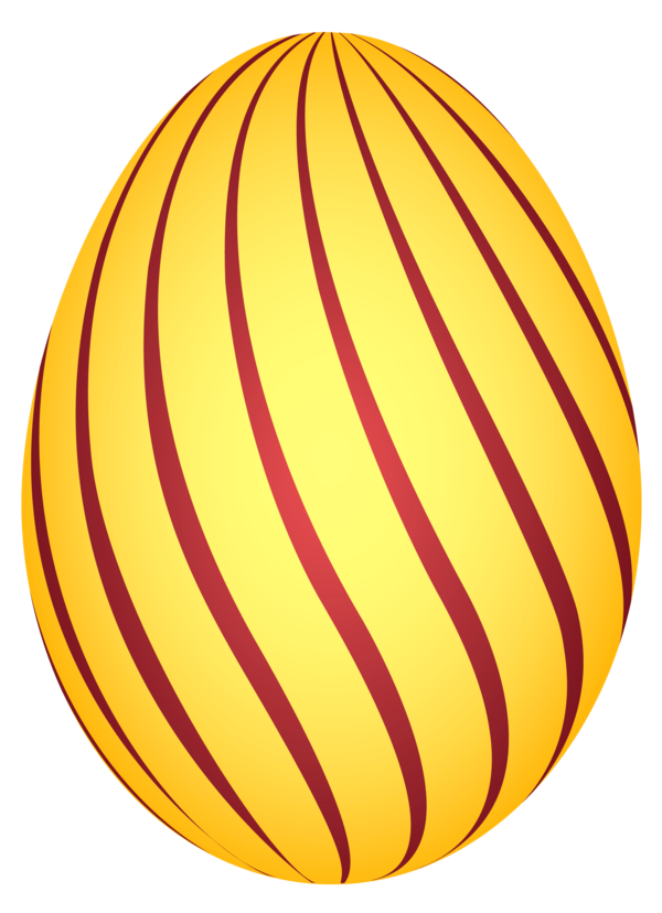 Transparent Easter Egg Easter Egg Yellow Orange for Easter