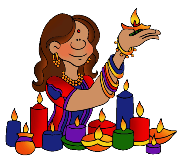 Transparent Diwali Diya Festival Cartoon Sharing for Diwali