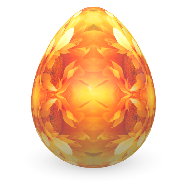 Transparent Easter Egg Egg Easter Orange Sphere for Easter