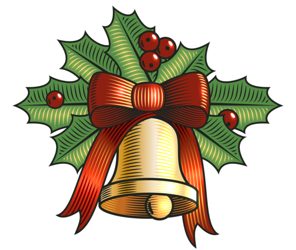 Transparent Christmas Bell Jingle Bell Pine Family Christmas Ornament for Christmas