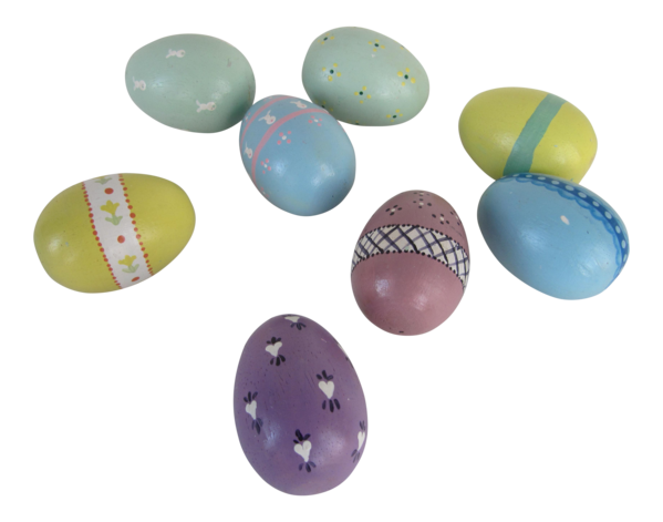 Transparent Plastic Easter Egg Bead Button for Easter