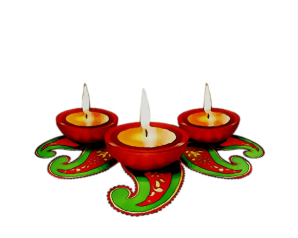 Transparent Candle Lighting Candle Holder for Diwali