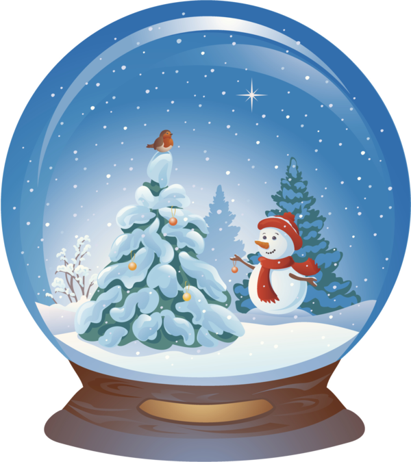 Transparent Santa Claus Christmas Snowman Fir for Christmas