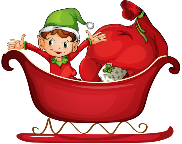 Transparent Santa Claus Christmas Elf Christmas Day Cartoon for Christmas